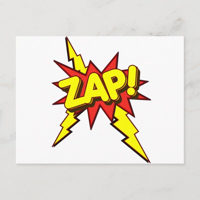 Zap, Zing, Pow! Postcard (Front)