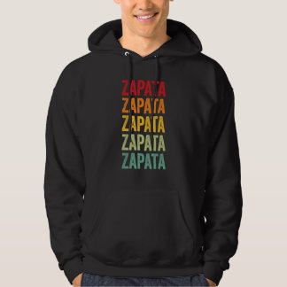 Zapata County Texas Rainbow Text Design Hoodie