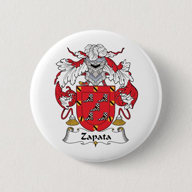 Zapata Family Crest 6 Cm Round Badge (Front)