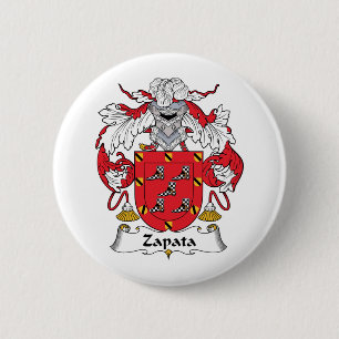 Zapata Family Crest 6 Cm Round Badge