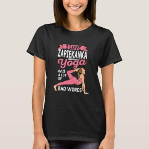 Zapiekanka Yoga and Lot of Bad Words Pilates Yogi T-Shirt