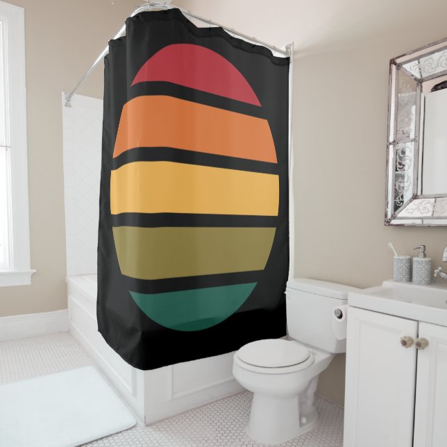 ZAPPWAITS SHOWER SHOWER CURTAIN (In Situ)