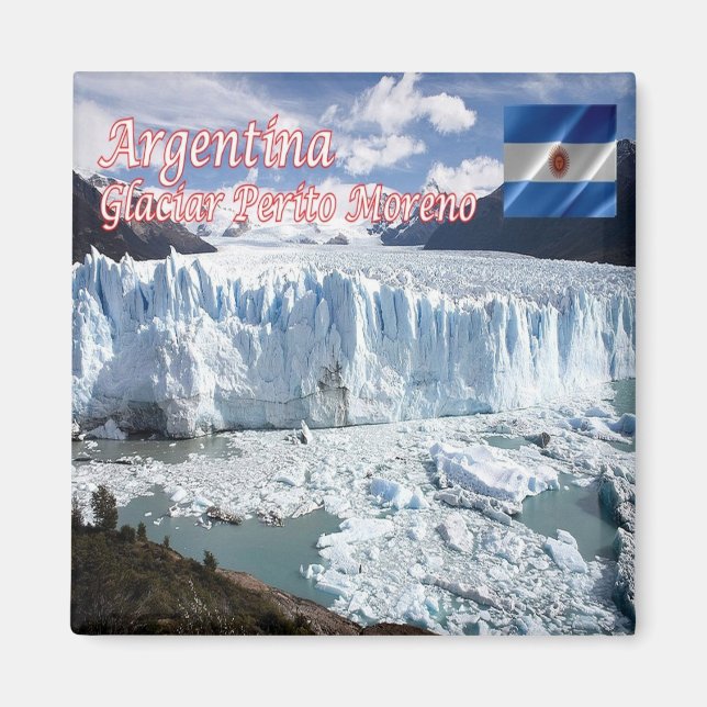 zAR015 PERITO MORENO GLACIER, Santa Cruz, Fridge Magnet (Front)
