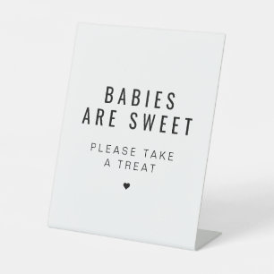 ZARA Modern Minimalist Baby Shower Favor Sign