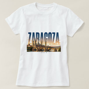 Zaragoza Spain Mediterranean and Iberian Travel 🗺 T-Shirt