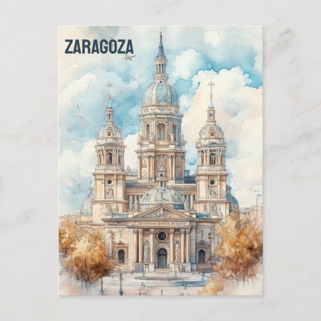 Zaragoza Spain Postcard (Front)