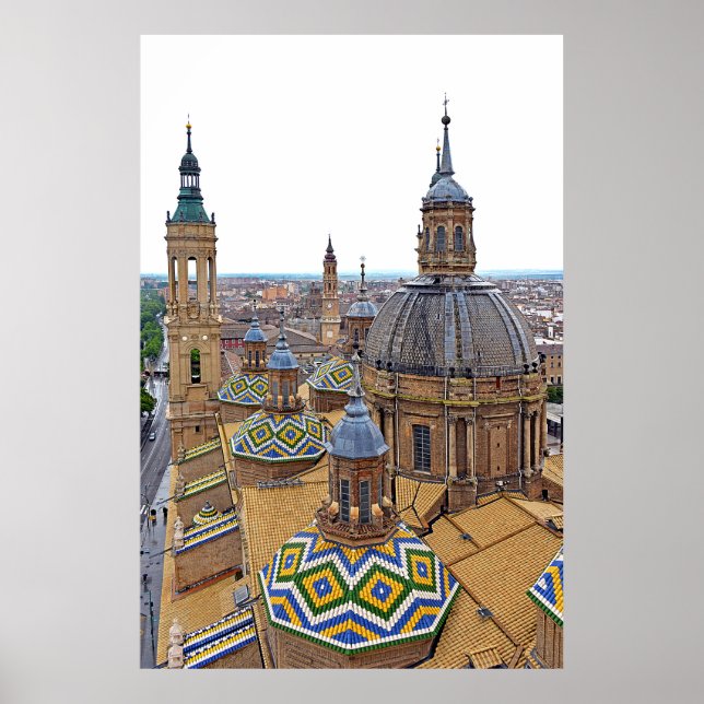 Zaragoza. The Cathedral of Our Lady of the Pillar. Poster (Front)
