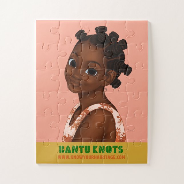 Zara's Wash Day- Bantu Knots Puzzle 11X14 30pc (Vertical)