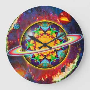 Zargon Orbz Kaleid Large Clock