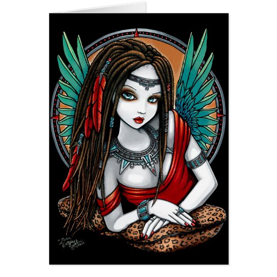 Zaria Tribal Aztec Mesoamerica Goddess Angel Fairy Card