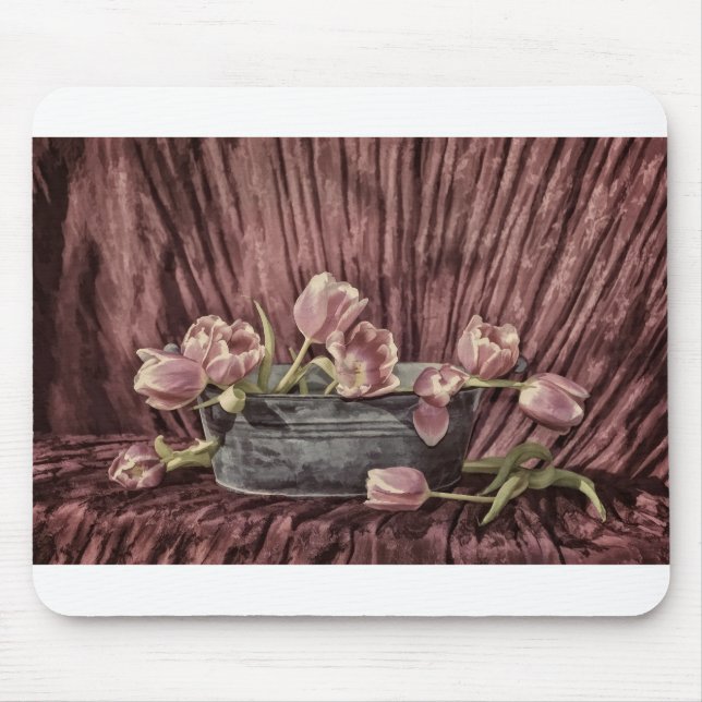 Zarte Tulpen Mouse Mat (Front)