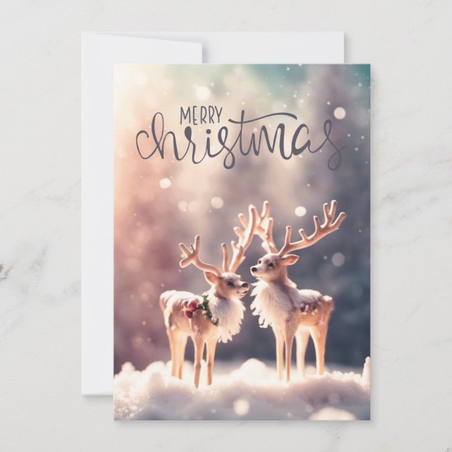 "Zarte Winterfreunde" - Exclusive design Holiday Card (Front)