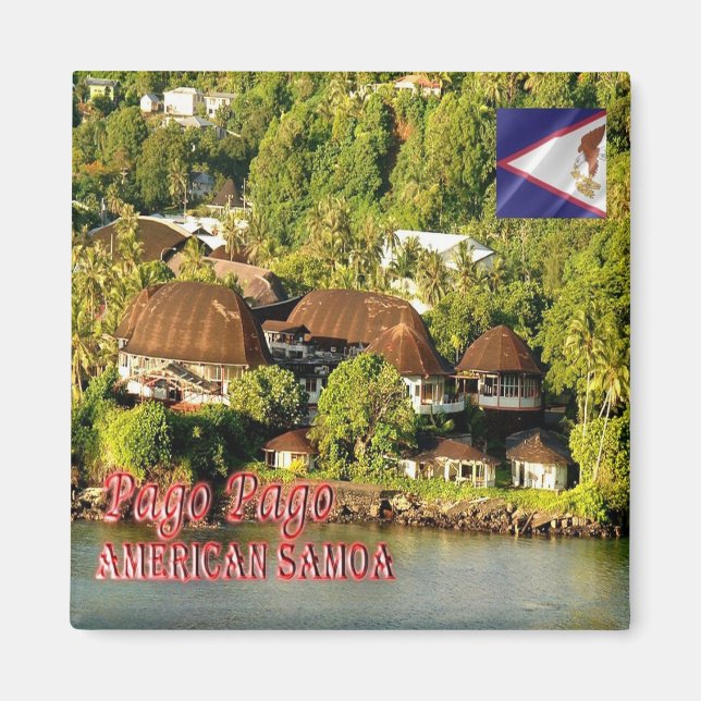 zAS004 PAGO PAGO,  American Samoa, Oceania, Fridge Magnet (Front)
