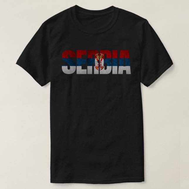Zastava Srbije / Serbian Flag T-Shirt (Design Front)