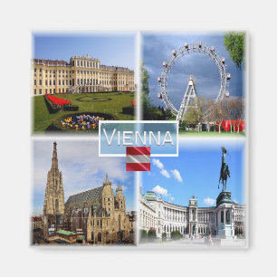 zAT003 VIENNA Schloss Schonbrunn Prater Funfair - Magnet