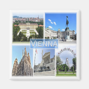 zAT005 VIENNA, Austria, Europe, Fridge Magnet