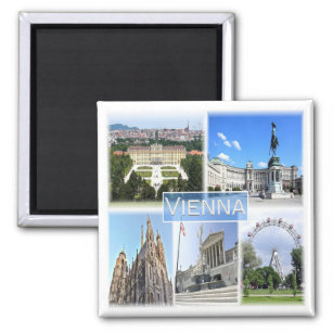 zAT005 VIENNA, Austria, Europe, Fridge Magnet