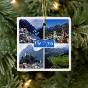 zAT007 THE AUSTRIAN TYROL, Austria, Ceramic Ornament