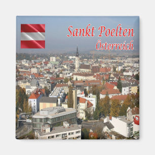 zAT012 SANKT PÖLTEN Austria, Fridge Magnet