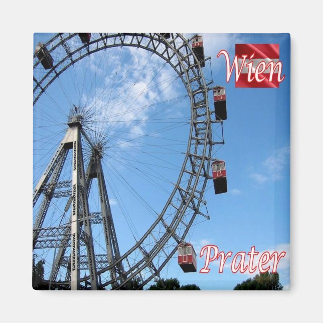zAT014 WIEN PRATER Austria, Fridge Magnet (Front)