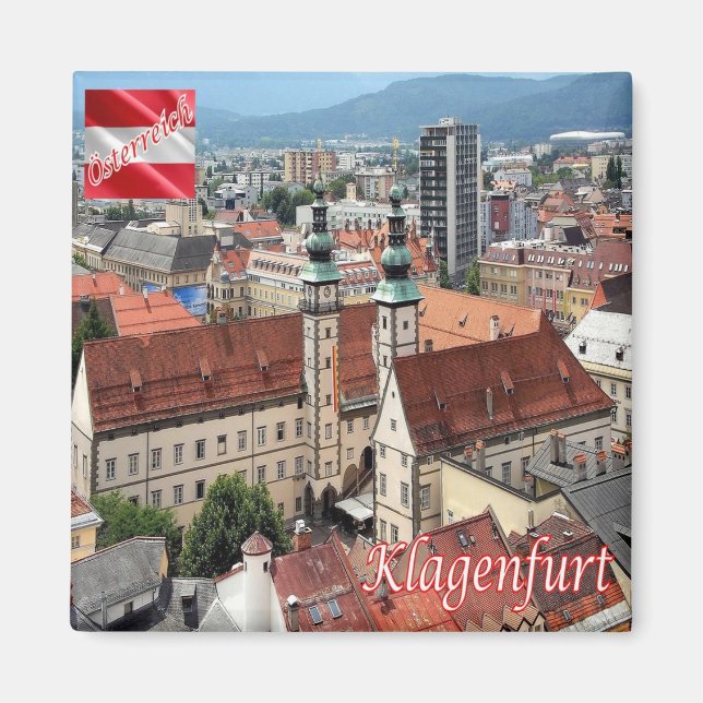 zAT017 KLAGENFURT AM WÖRTHERSEE Austria, Fridge Magnet (Front)