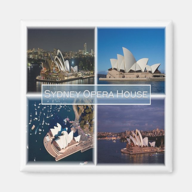 zAU010 SYDNEY, OPERA HOUSE, Australia, Fridge Magnet (Front)