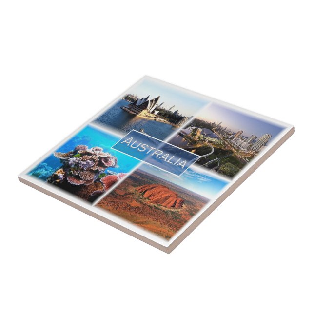 zAU015 AUSTRALIA, Mosaic, Oceania, Tile (Side)