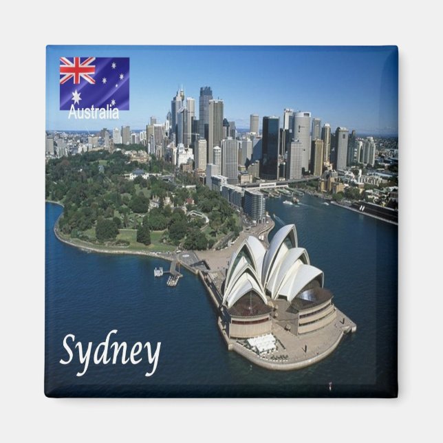 zAU026 SYDNEY Australia, Opera House, Fridge Magnet (Front)