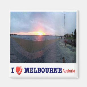 zAU066 MELBOURNE I Love, Australia, Oceania,Fridge Magnet