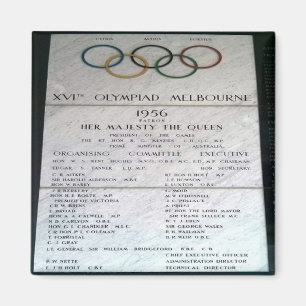 zAU080 1956 XVI Olympiad MELBOURNE, Fridge Magnet