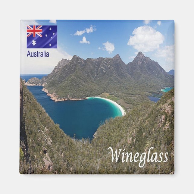 zAU087 WENEGLASS BAY, Australia, Oceania, Fridge Magnet (Front)