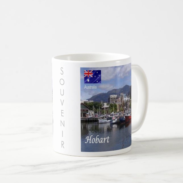 zAU096 HOBART, Harbour, Australia, Oceania, Coffee Mug (Front Right)