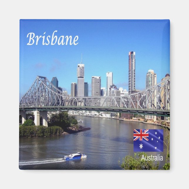 zAU103 BRISBANE, Australia, Oceania, Fridge Magnet (Front)