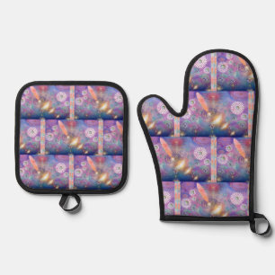 Zauber - oven mitt & pot holder set