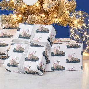 Zauberhaftes Weihnachtsgeschenkpapier mit Pferd Wrapping Paper