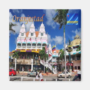 zAW004 ORANJESTAD, Royal Plaza, Aruba, Fridge Magnet