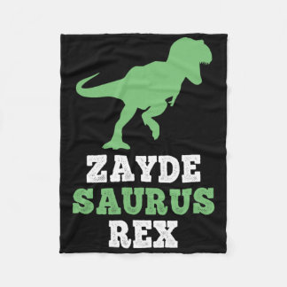 Zayde-saurus Rex Dino Dinosaur Funny Cool Zaydesau Fleece Blanket