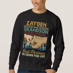 Zaydeh and Grandson Partner In Crime Vintage Fist Sweatshirt