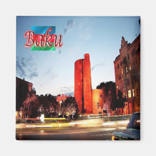zAZ010 BAKU MAIDEN TOWER, Azerbaijan, Asia, Fridge Magnet