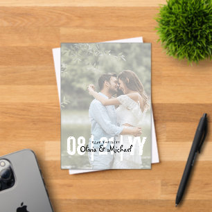 Zazzle Acrylic Wedding Save the Date Opaque Photo Invitations