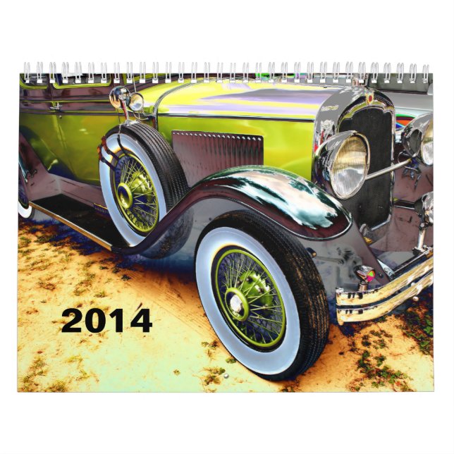 ZAZZLE AWARD 2014 antique car Calendar (Cover)