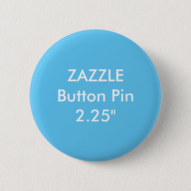 Zazzle Blank Custom 2 1/4" Standard Button BLUE (Front)