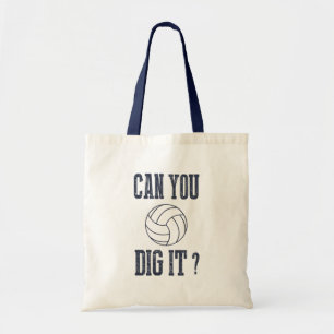Zazzle Can You Dig It Volleyball Tote Bag