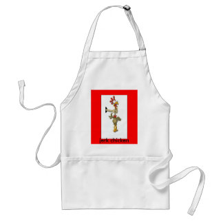 zazzle chicken choker, jerk chicken standard apron