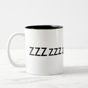Zazzle CupZZZ, ZZZ, ZZZZZ, zzzzzzzzzzzz Two-Tone Coffee Mug