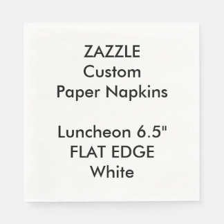 Zazzle Custom Plain Edge Luncheon Paper Napkins