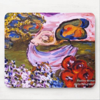 zazzle floating woman mouse mat