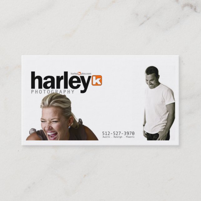 zazzle harley design business card (Front)