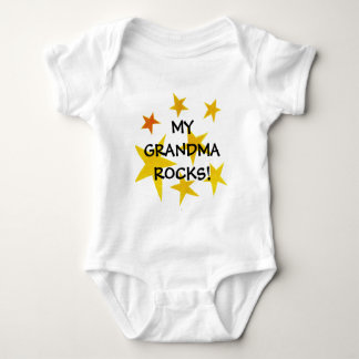 zazzle pix 008m, MY  GRANDMA  ROCKS! Baby Bodysuit