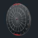 Zazzle Sport Collection Dart Board<br><div class="desc">Metal Cage Black strip and red background Dart Board</div>